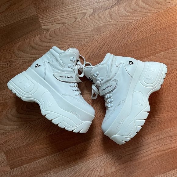 NakedWolfe Size 7 Platform Boots - Picture 1 of 7